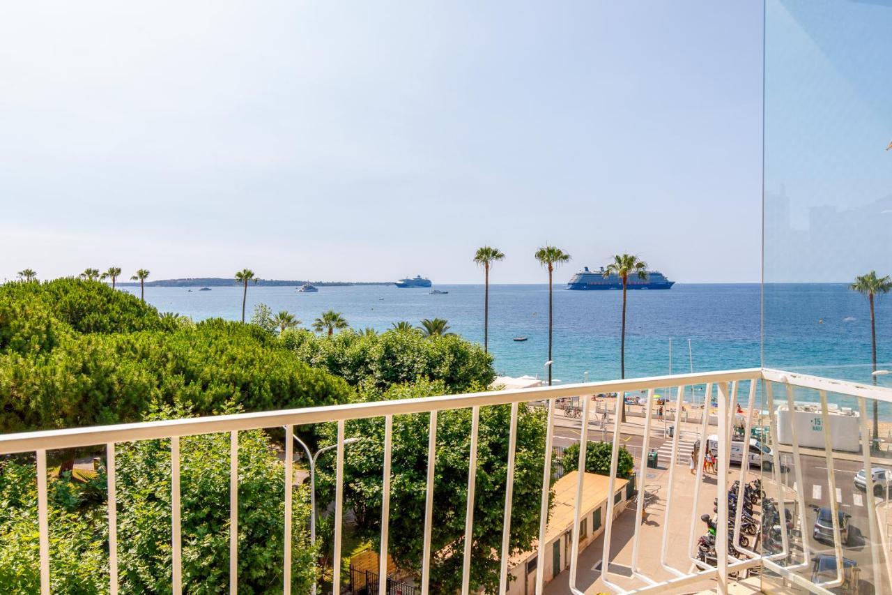 Vue Mer Exceptionnelle Sur Plage Du Midi En 1Re Ligne- 2 Chambres Cannes Extérieur photo