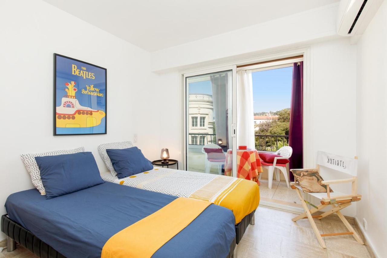 Vue Mer Exceptionnelle Sur Plage Du Midi En 1Re Ligne- 2 Chambres Cannes Extérieur photo